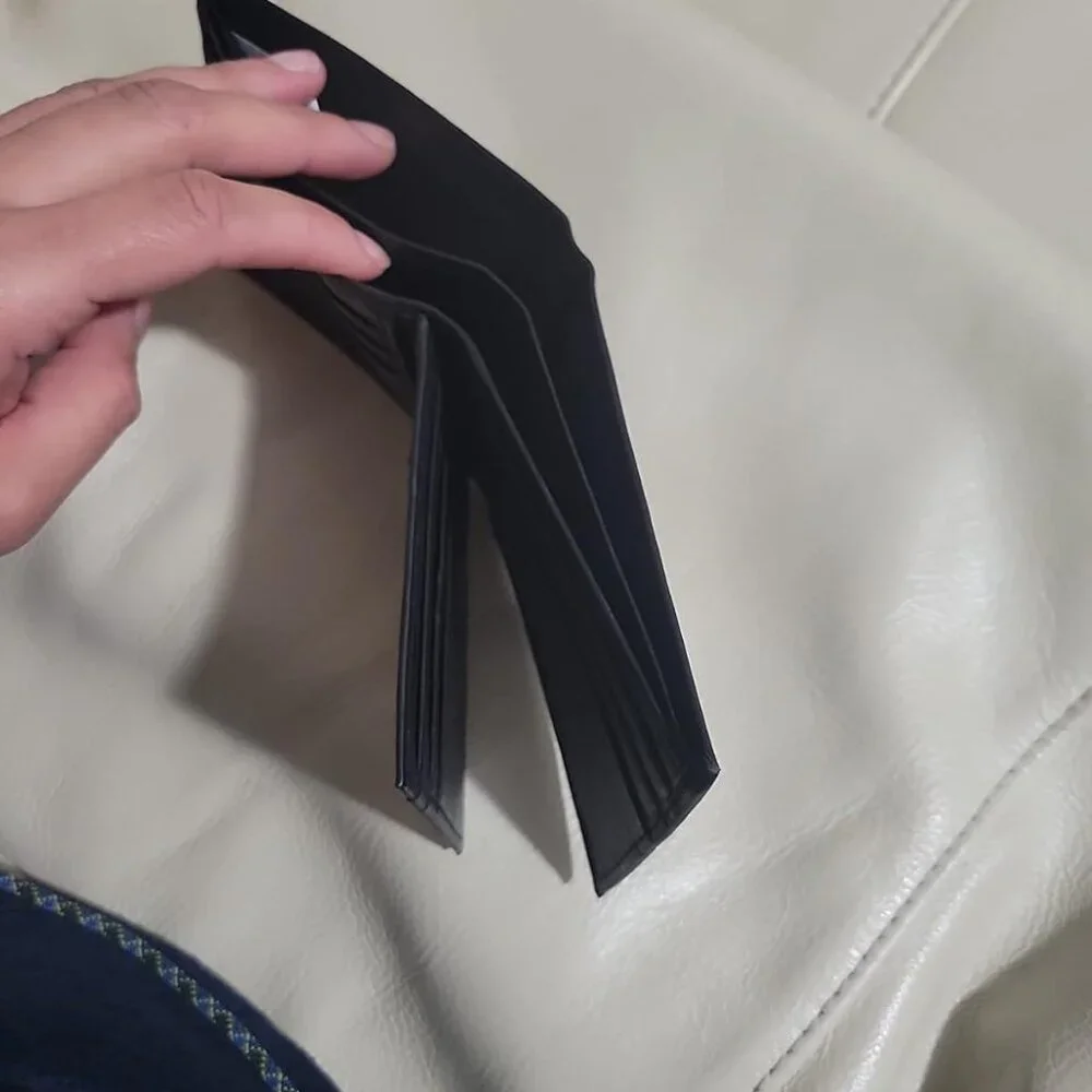 Leather Wallet for Men - RFID Bifold Wallets with 9 Credit Cards 1 ID Window